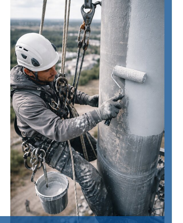 Покраска мачт связи под ключ в Новошахтинске от 885 р. | ВЫСОТНИК-Нвш