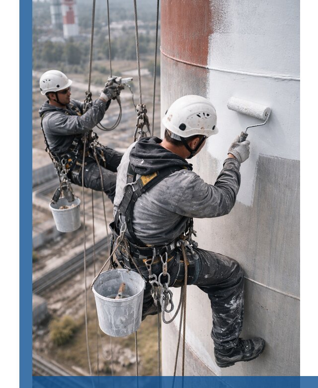 Покраска дымовых труб в Новошахтинске: антикоррозийная защита и восстановление