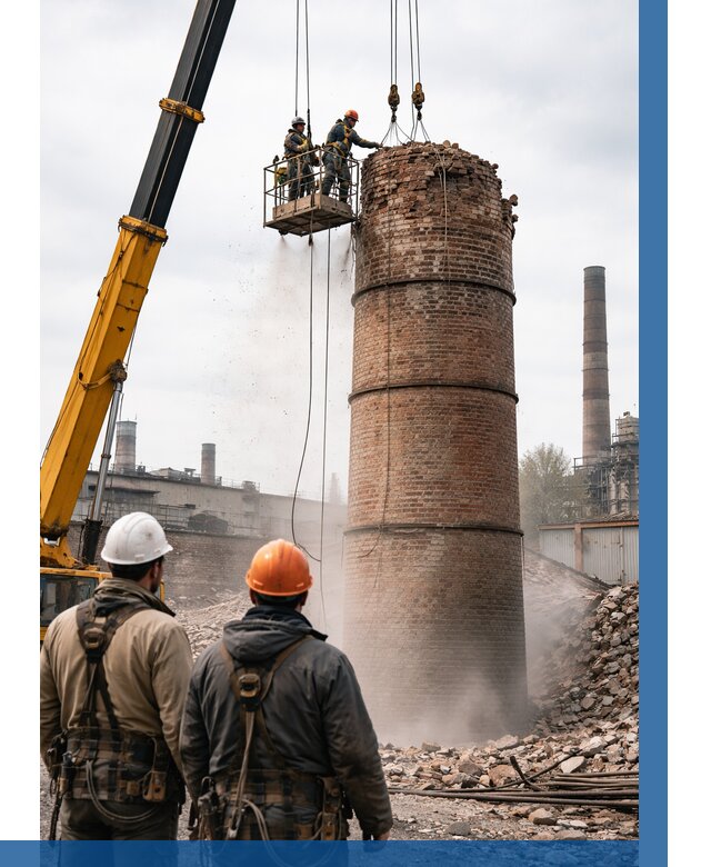 Демонтаж дымовой трубы в Новошахтинске от 93744 р. | ВЫСОТНИК-Нвш, смета