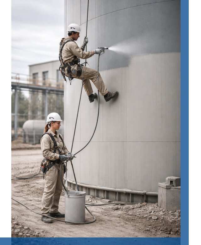 Покраска резервуаров в Новошахтинске от 1250 р. | ВЫСОТНИК-Нвш — заказать