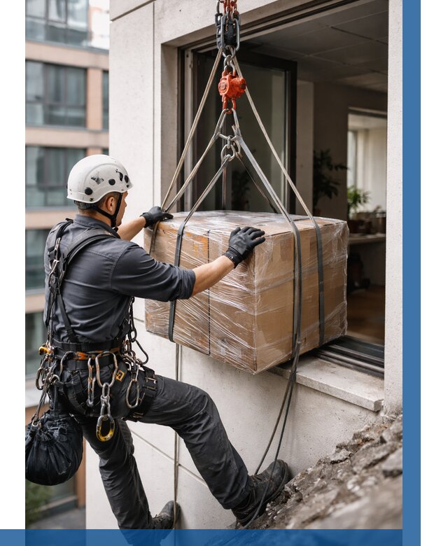 Подъем груза через окно в Новошахтинске от 4687 р. | ВЫСОТНИК-Нвш