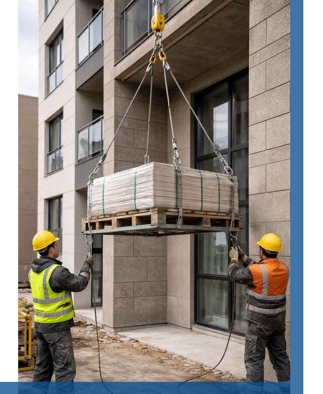 Подъем керамогранита на этаж в Новошахтинске от 3646 р. | ВЫСОТНИК-Нвш