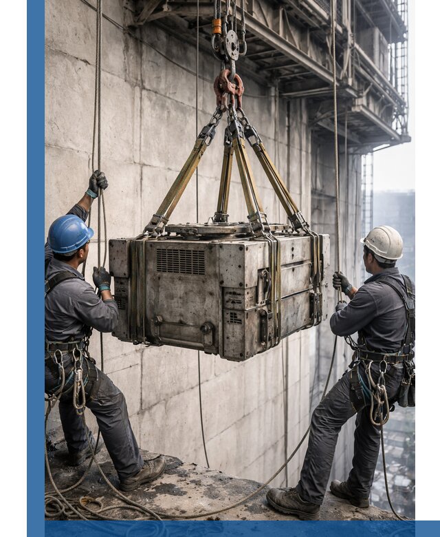 Такелажные работы на высоте, подъем и монтаж грузов в Новошахтинске