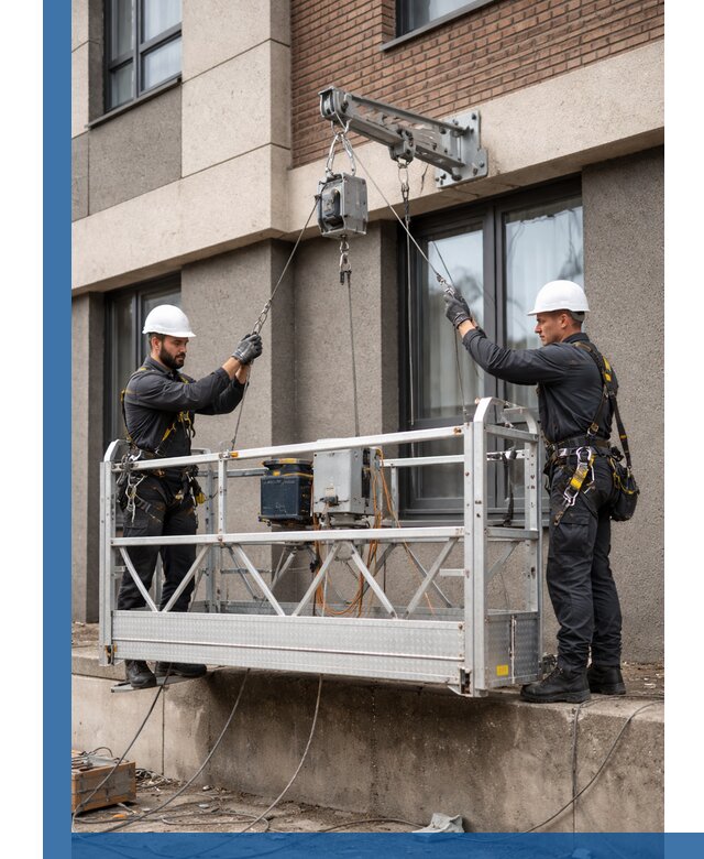 Монтаж и подъем фасадной люльки в Новошахтинске с гарантией безопасности