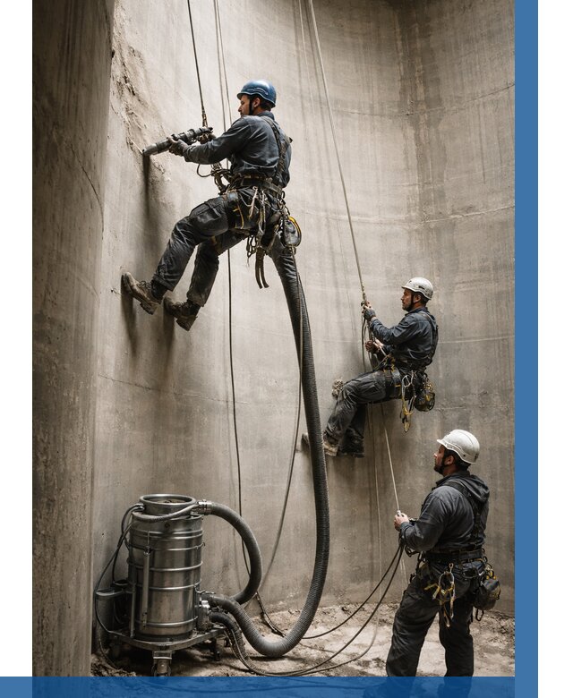 Зачистка силосов в Новошахтинске от 4687 р. Договор и смета ВЫСОТНИК-Нвш