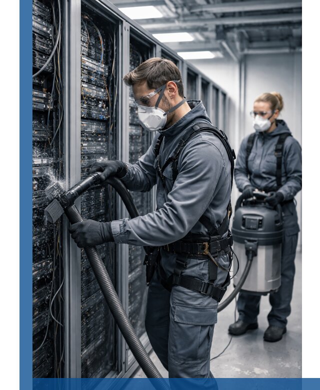 Обеспыливание серверной комнаты в Новошахтинске, профессиональная очистка