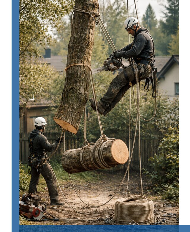 Валка деревьев частями в Новошахтинске, безопасно и аккуратно