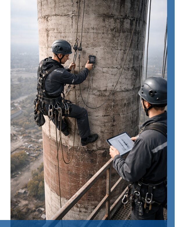 Обследование дымовой трубы в Новошахтинске от 8333 р. | ВЫСОТНИК-Нвш