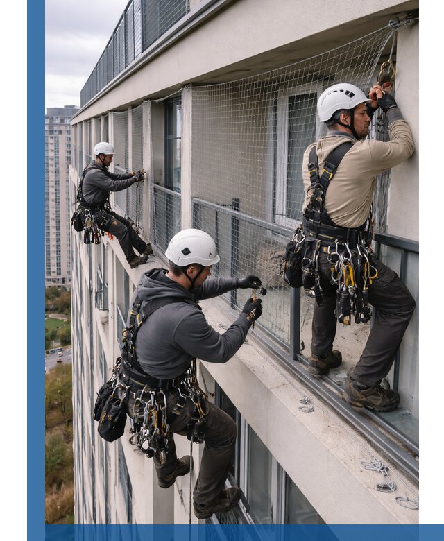 Профессиональный монтаж защитной сетки от птиц в Новошахтинске