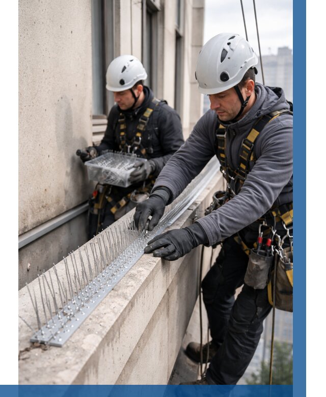 Установка шипов от птиц в Новошахтинске от 885 р. | ВЫСОТНИК-Нвш