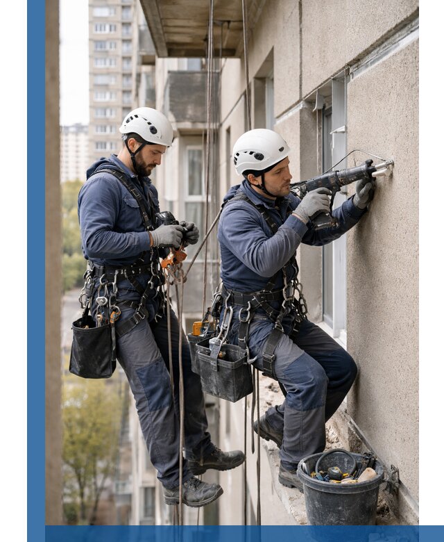 Промышленные альпинисты высотные работы и монтаж в Новошахтинске